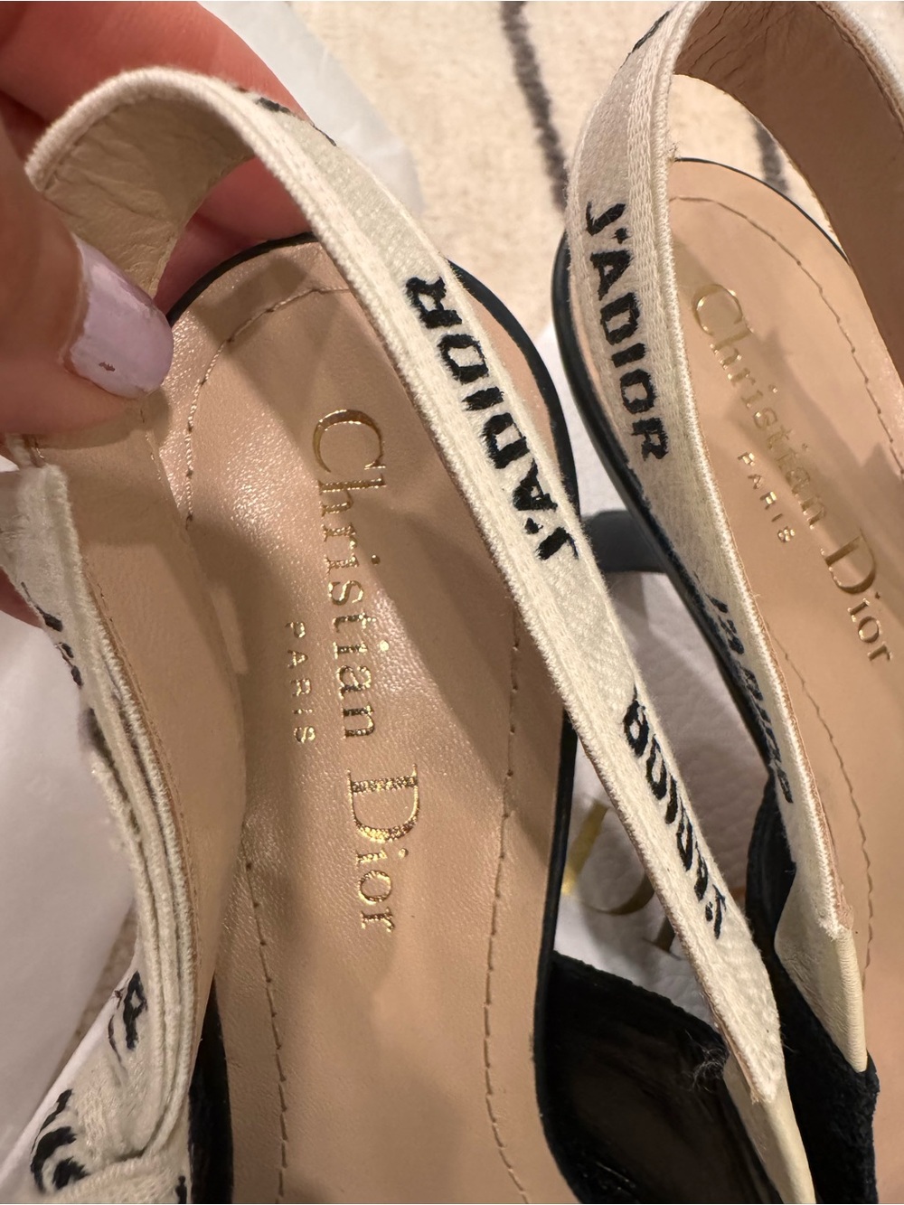 💯 % Authentic Women Dior J'adior Technical Slingback Pump- full set - Picture 10 of 15